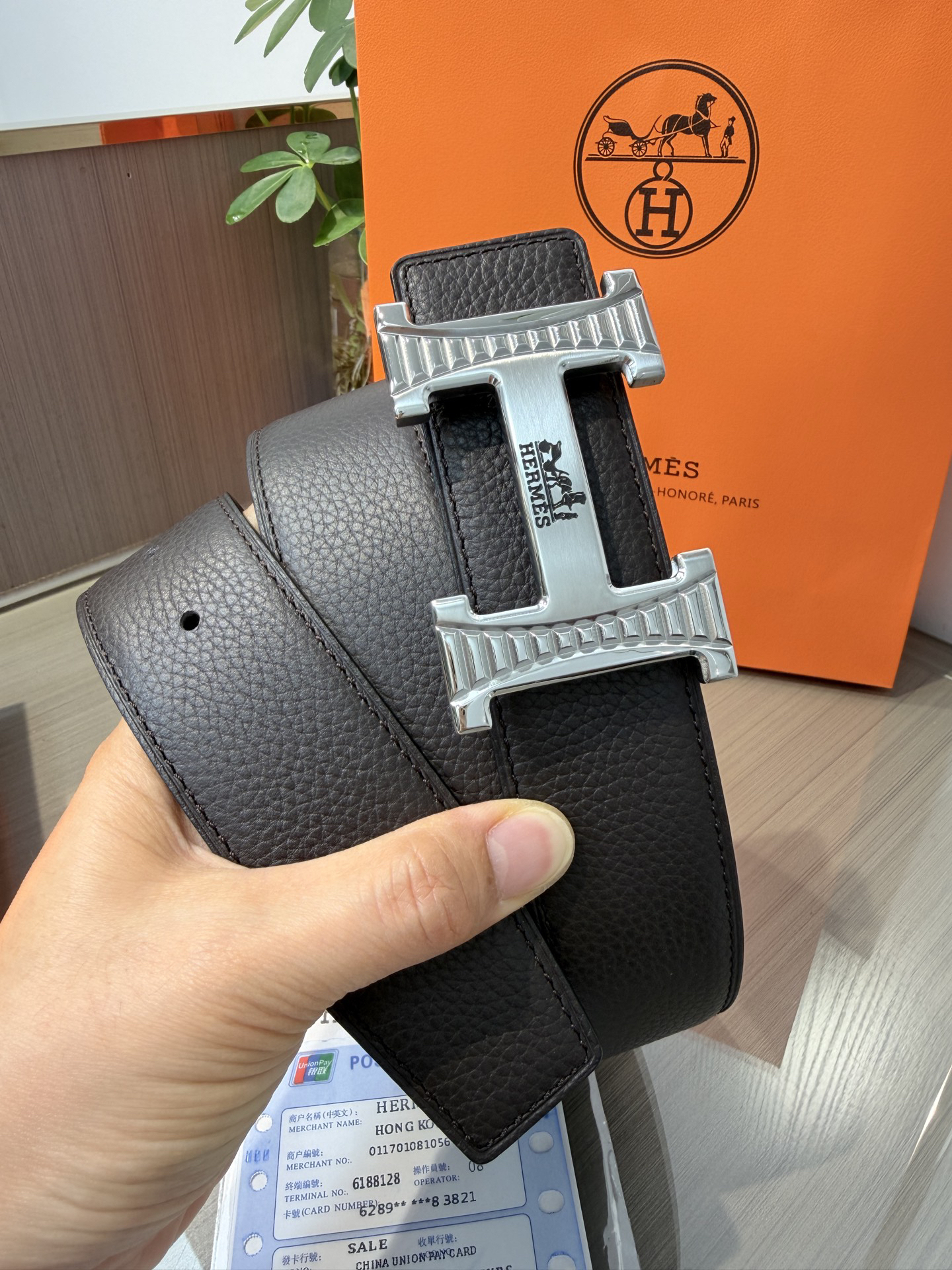 【限定入荷】Hermès フレンチ紳士ベルト「全長約 100cm」