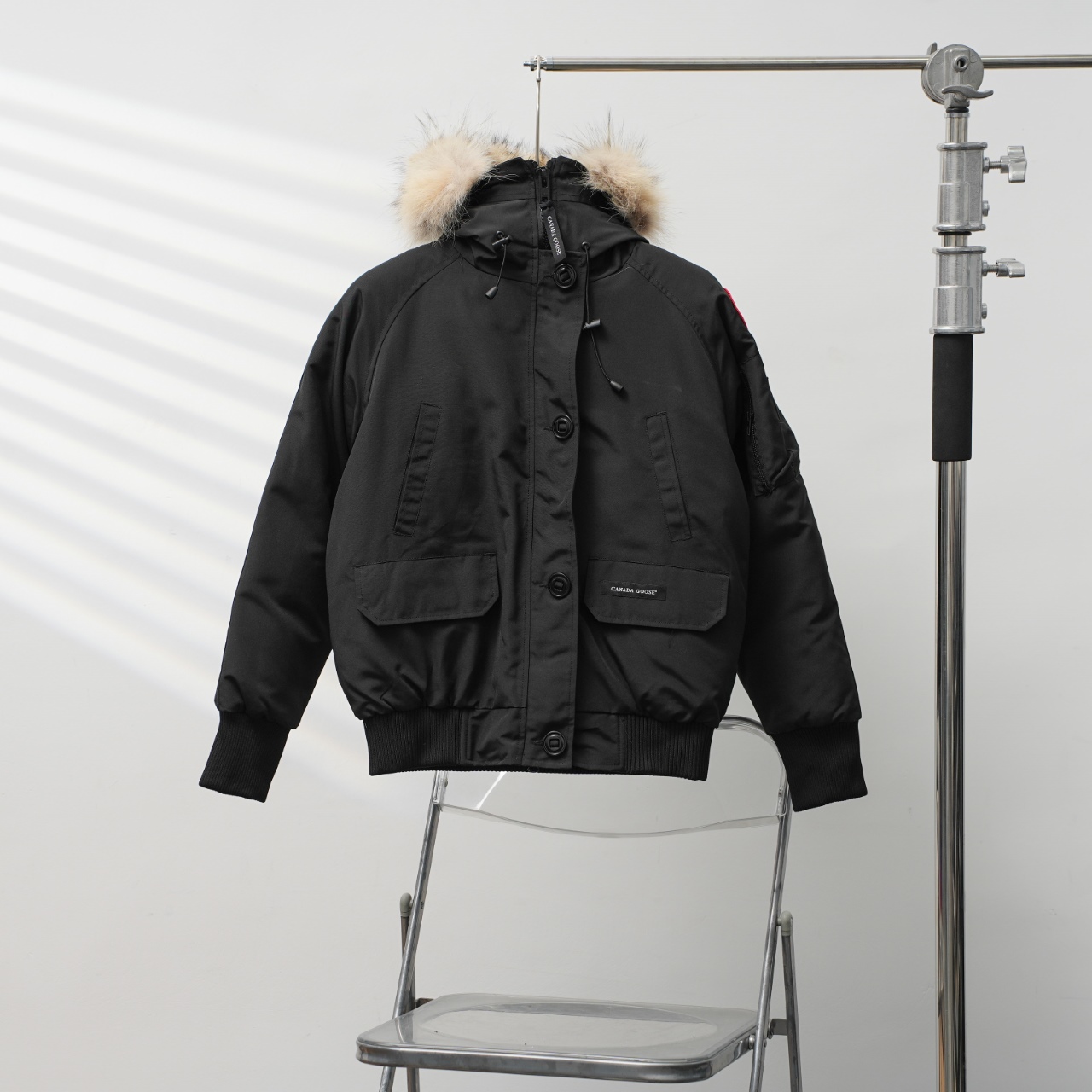 カナダグース フード付きファー付きダウンジャケット 男女兼用