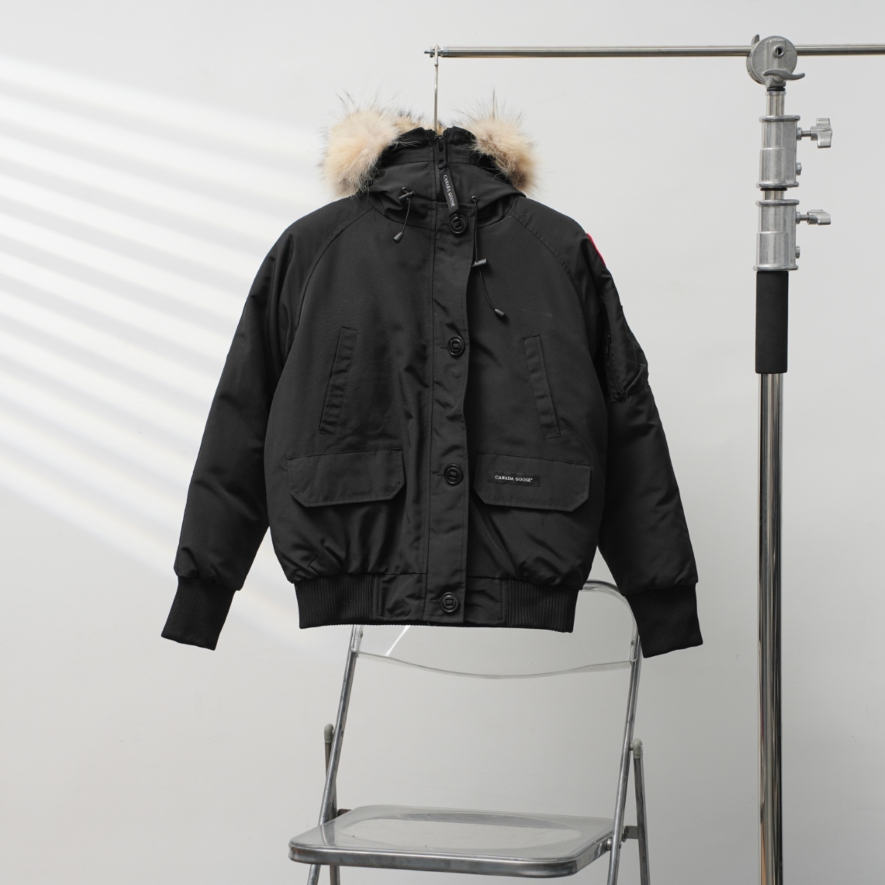 カナダグース フード付きファー付きダウンジャケット 男女兼用