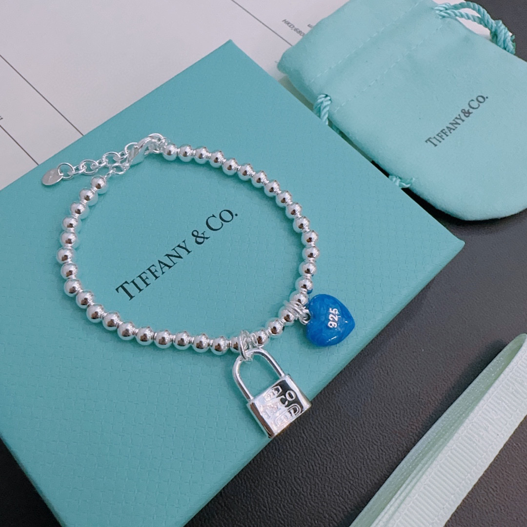 ティファニー「Tiffany & Co.」ポリッシュドシルバーリンク ブレスレット