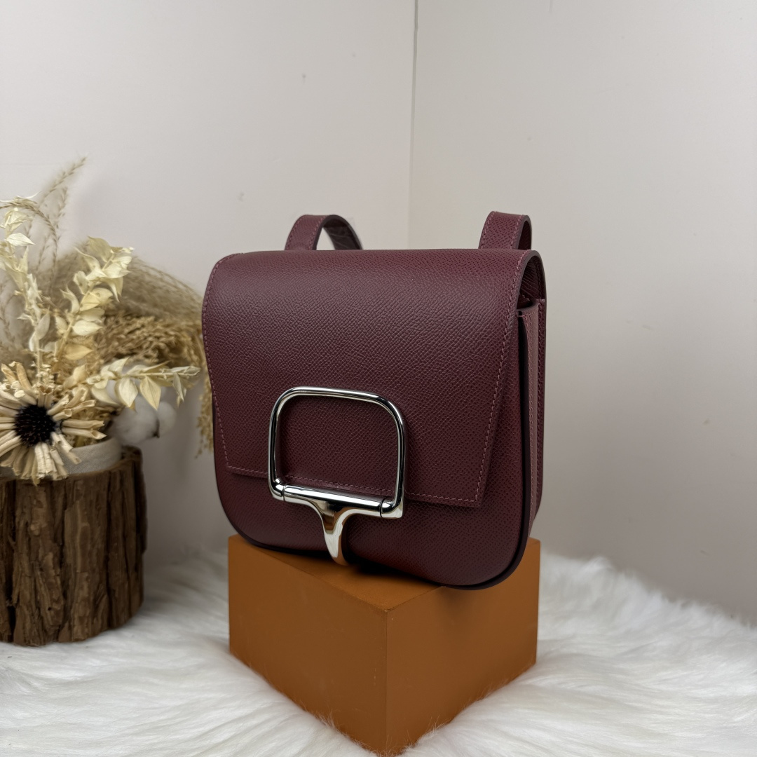 【厳選新入荷】エルメス Della Cavalleria Mini サドル金具クロスボディバッグ「乗馬モチーフ本革ショルダー」
