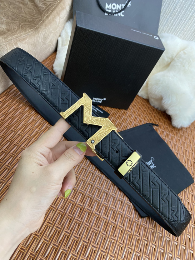 【厳選在庫】Montblanc ビジネスマン正装ベルト「全長約 100cm」