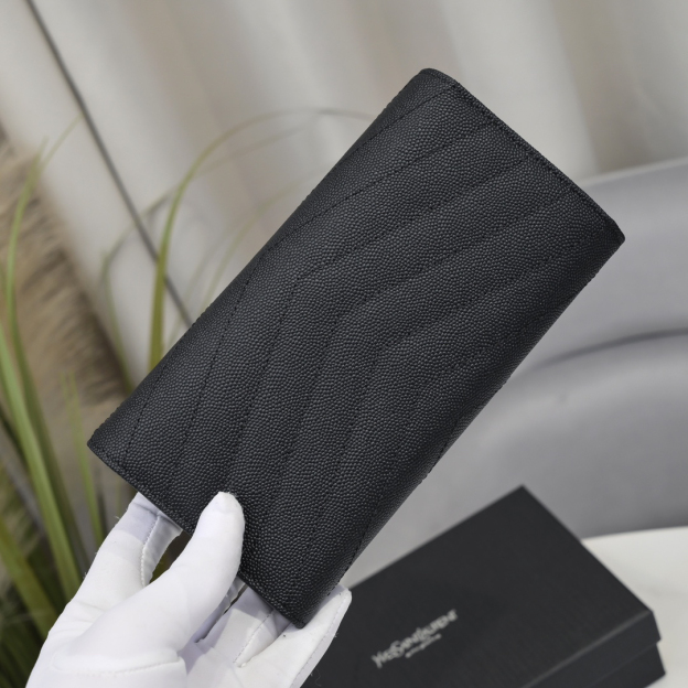 サンローラン「Saint Laurent」カサンドラ マトラッセ ラージ フラップウォレット