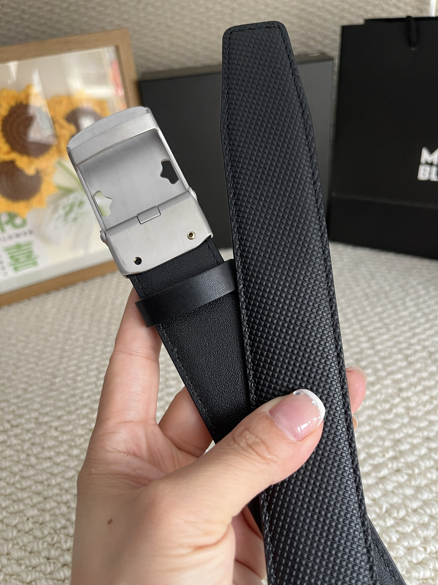 【厳選在庫】Montblanc ビジネスマン正装ベルト「全長約 100cm」