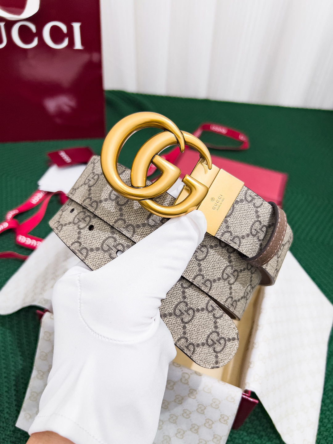 【在庫新登場】Gucci イタリアンテイストベルト「全長約 100cm」