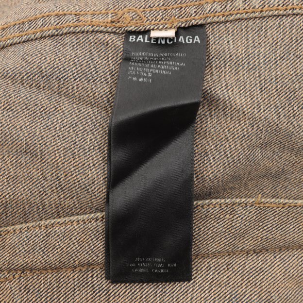 Balenciaga / バレンシアガ 23Fw ダブル B のアルファブットの手描きグラフィティプリントのジーンズジャケット