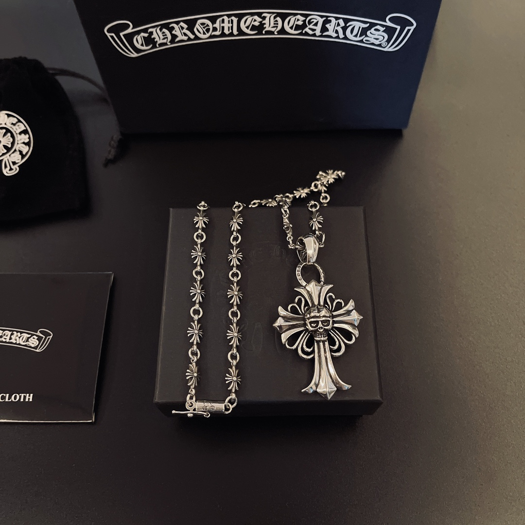 クロムハーツ「Chrome Hearts」シンプルペンダントネックレス - ユニセックス