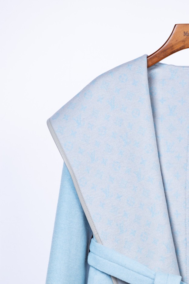 ルイ・ヴィトン「Louis Vuitton」秋冬 レディース ワップルフードロングコート