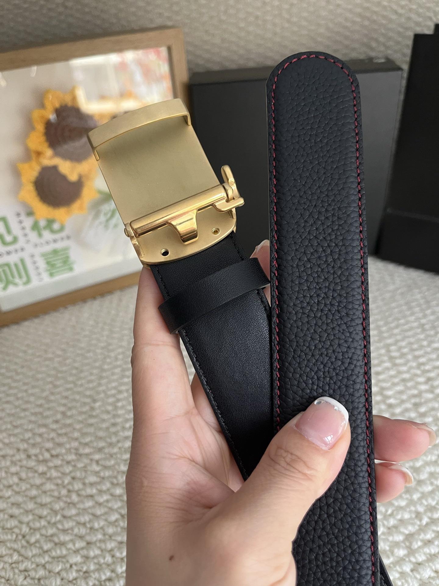 【厳選在庫】Montblanc ビジネスマン正装ベルト「全長約 100cm」