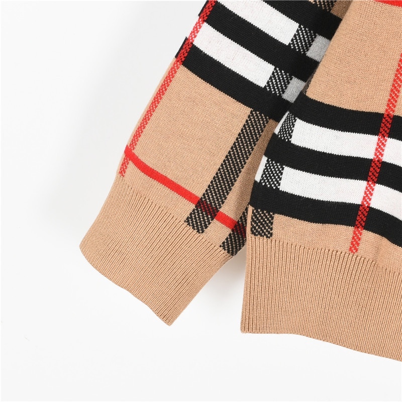 Burberry / バーバリー クラシックチェック柄両面着キャシュミアニットロングスリーブフード付きジャケット