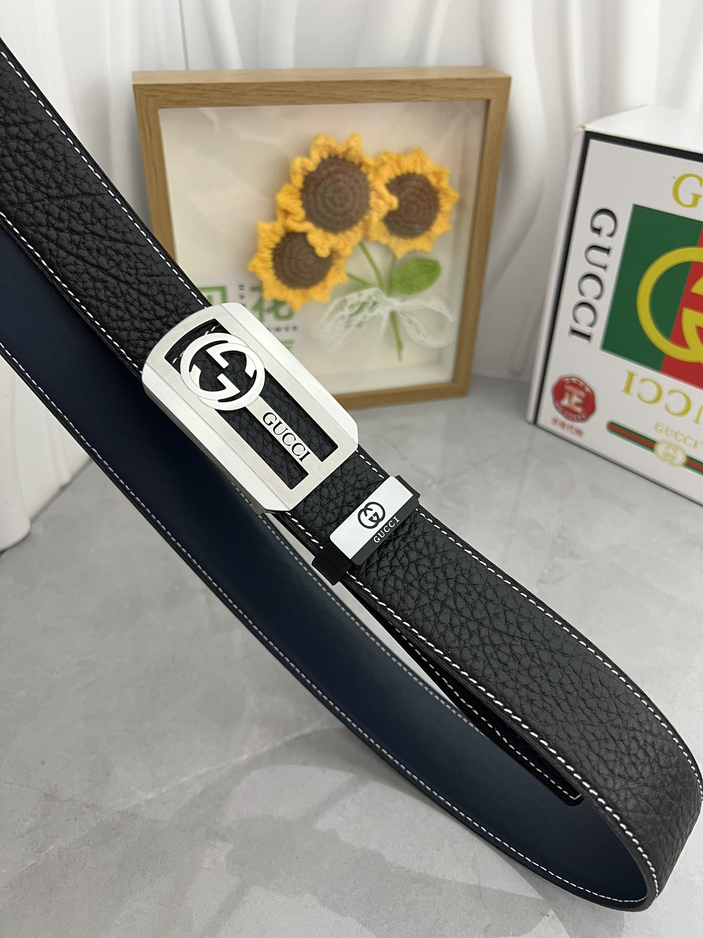 【在庫新登場】Gucci イタリアンテイストベルト「全長約 100cm」