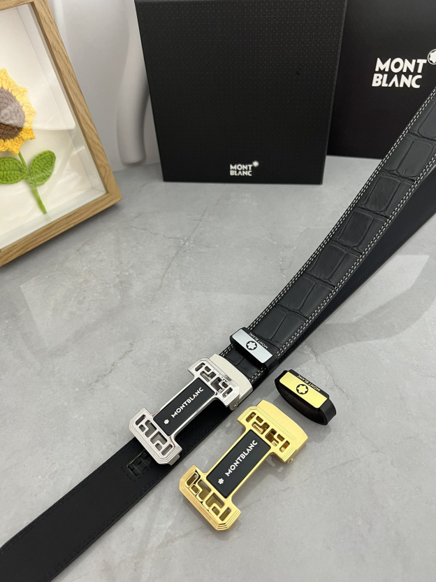 【厳選在庫】Montblanc ビジネスマン正装ベルト「全長約 100cm」