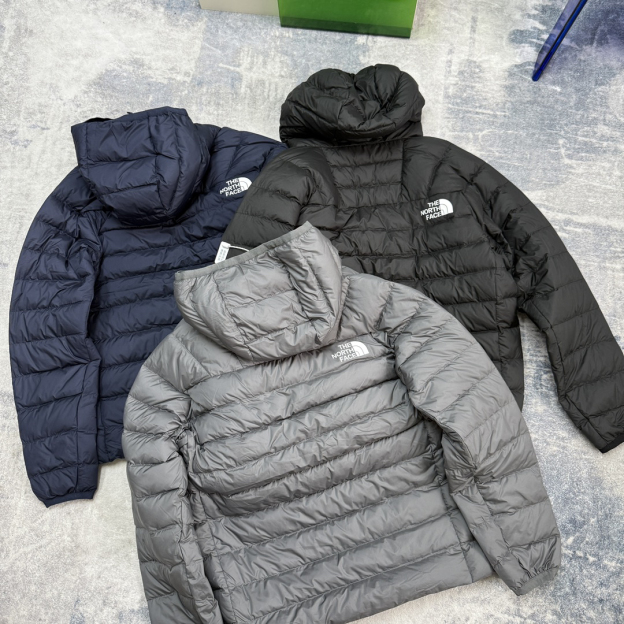 ザ・ノースフェイス メンズ フード付きダウンジャケット、ふんわりアウトドア登山ハイキング通勤ウェア