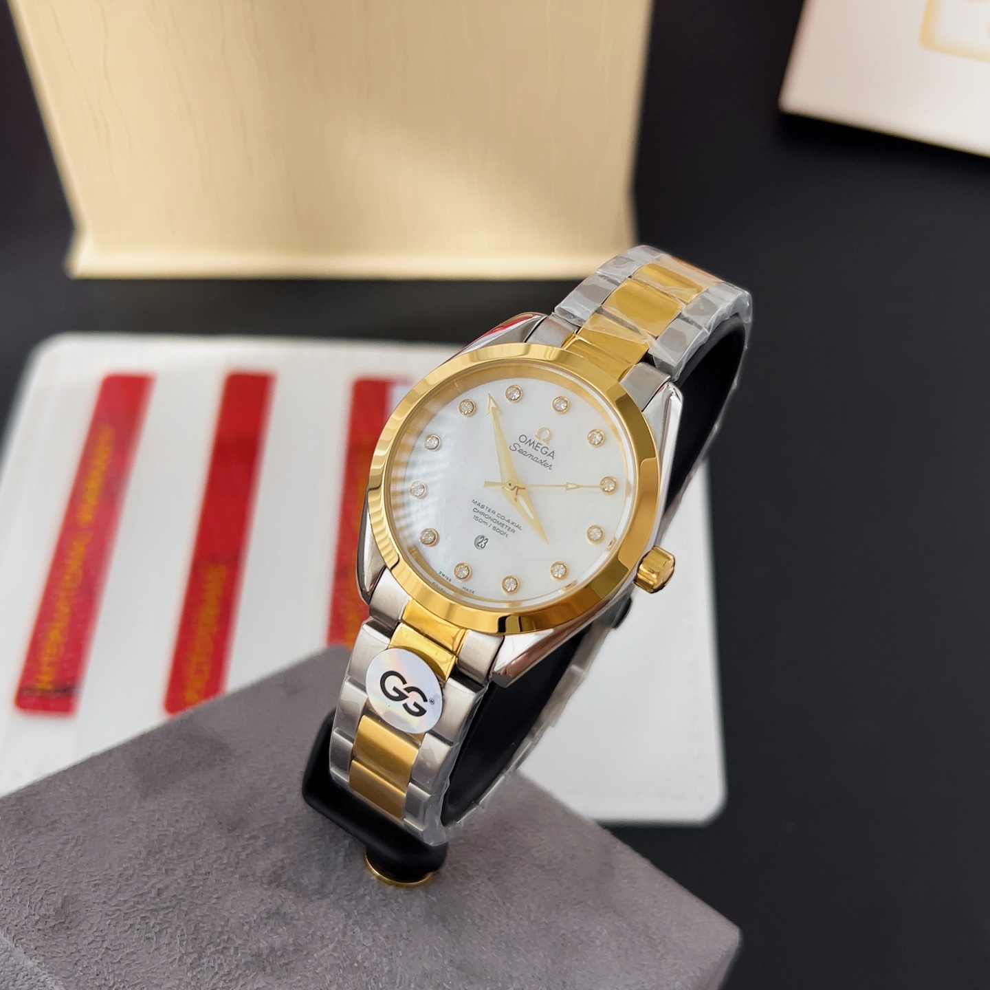 オメガ「Omega」アクアテラ 34mm マスタークロノメーター