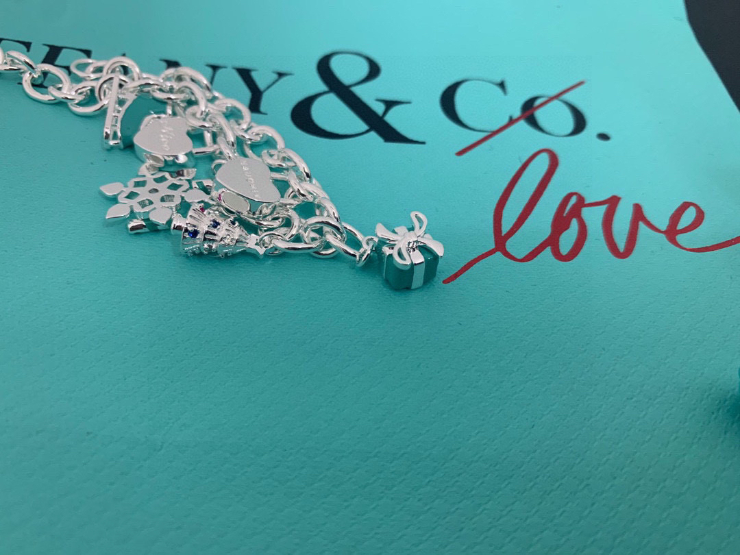 ティファニー「Tiffany & Co.」ポリッシュドシルバーリンク ブレスレット