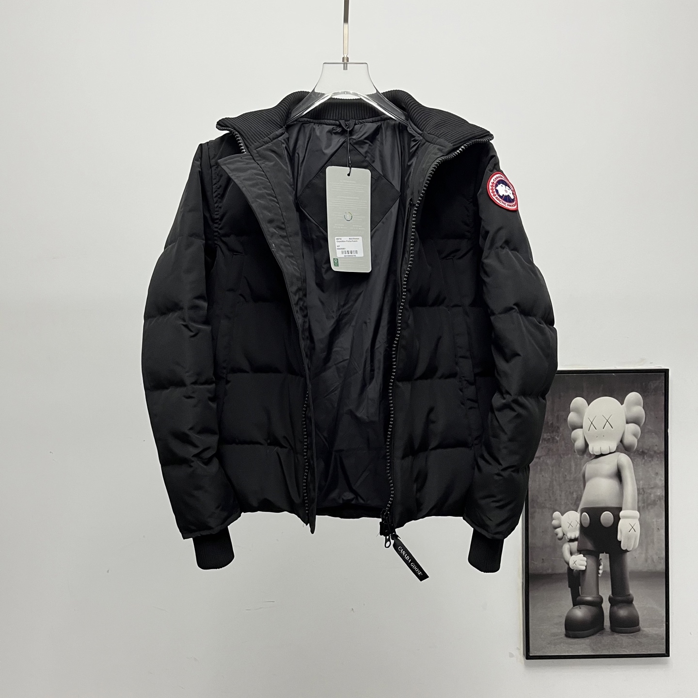 カナダグース メンズ ニットスタンドカラーダウンジャケット