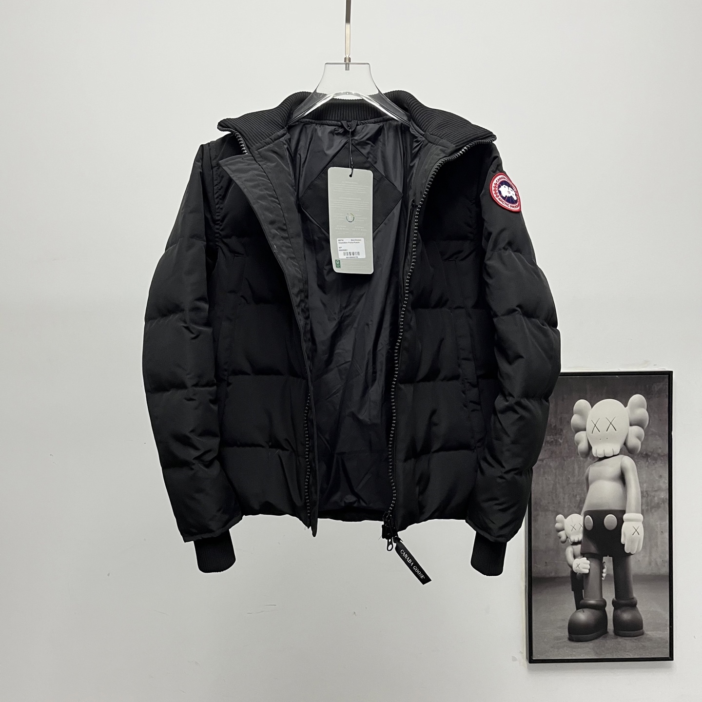 カナダグース メンズ ニットスタンドカラーダウンジャケット
