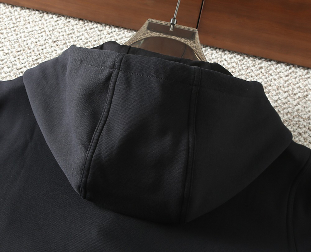 エルメス「Hermès」Empreintes Sellier Cuir 新型フード付きスウェットシャツ