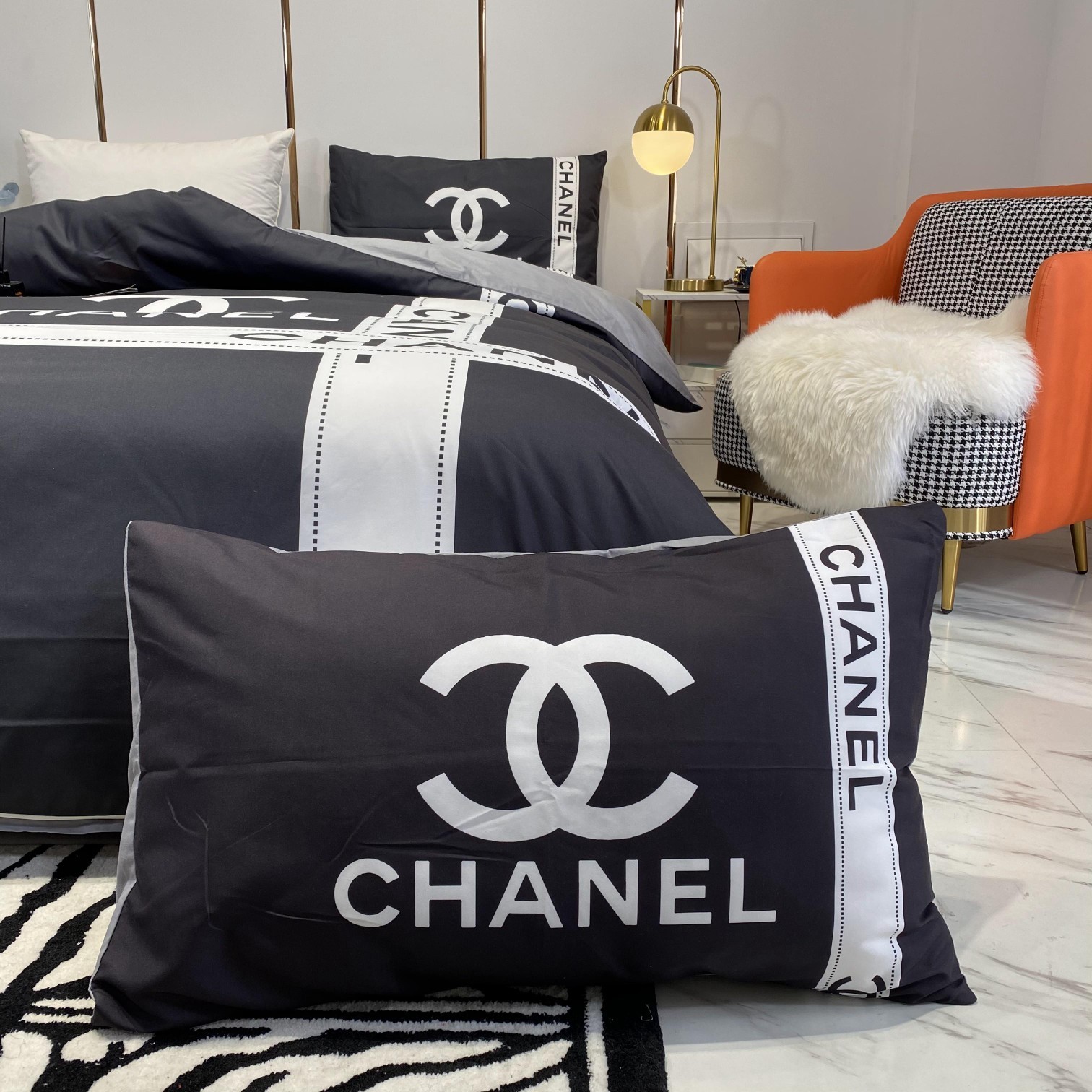 シャネル「Chanel」プレミアムコットン デジタルプリント 4点セット