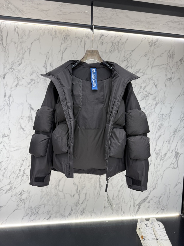 バレンシアガ「Balenciaga」‌メンズファッションスタンドカラーダウンジャケット