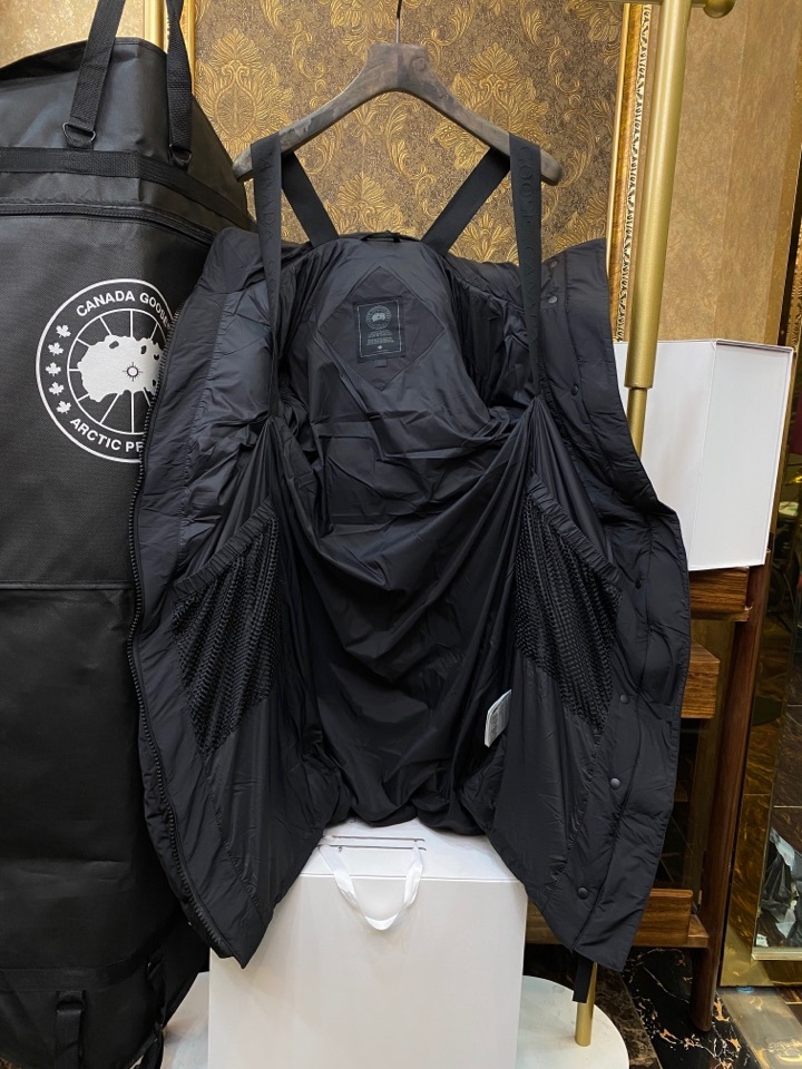 カナダグース ファッションフーディロングダウンジャケット 男女兼用