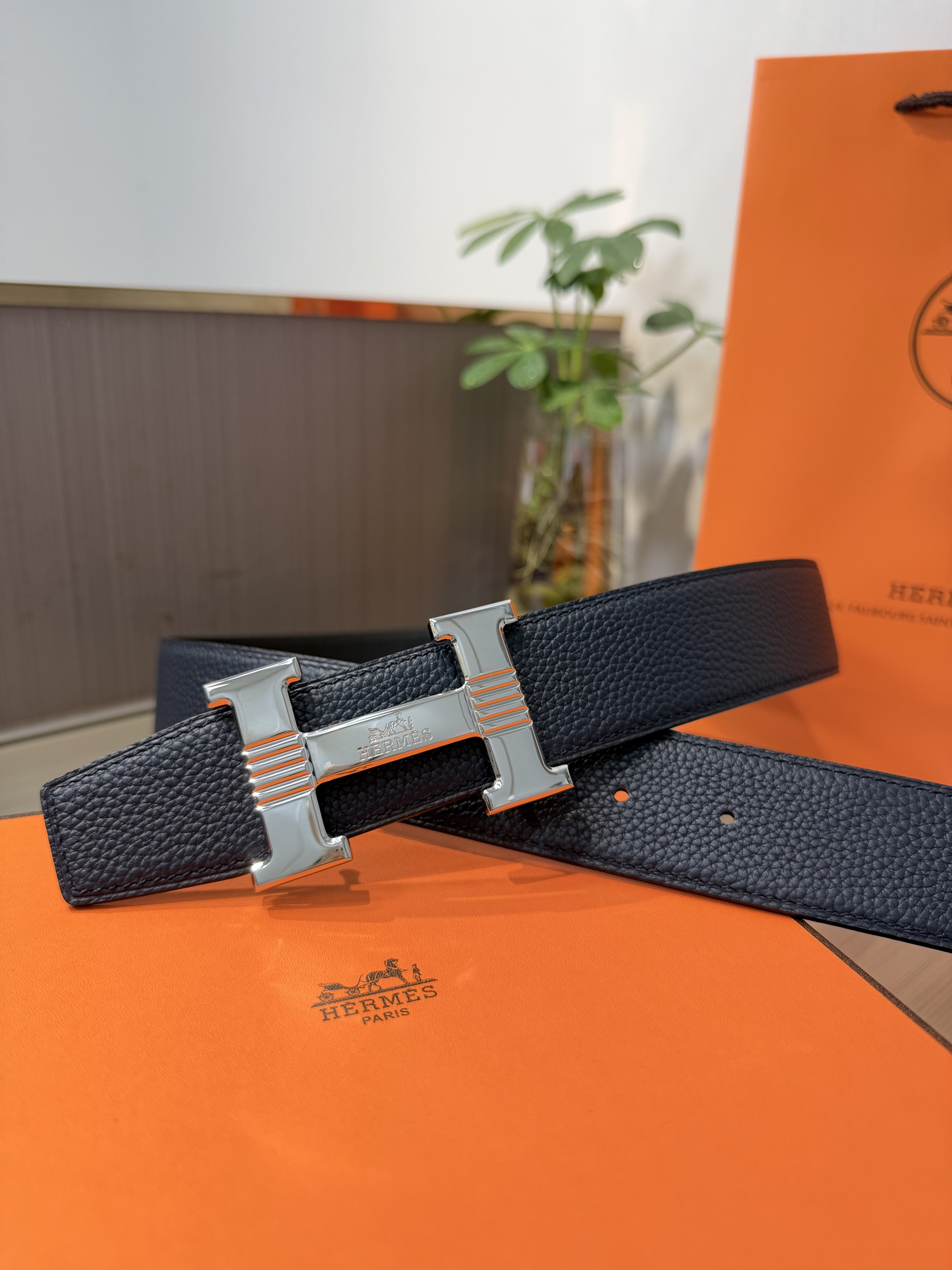 【限定入荷】Hermès フレンチ紳士ベルト「全長約 100cm」