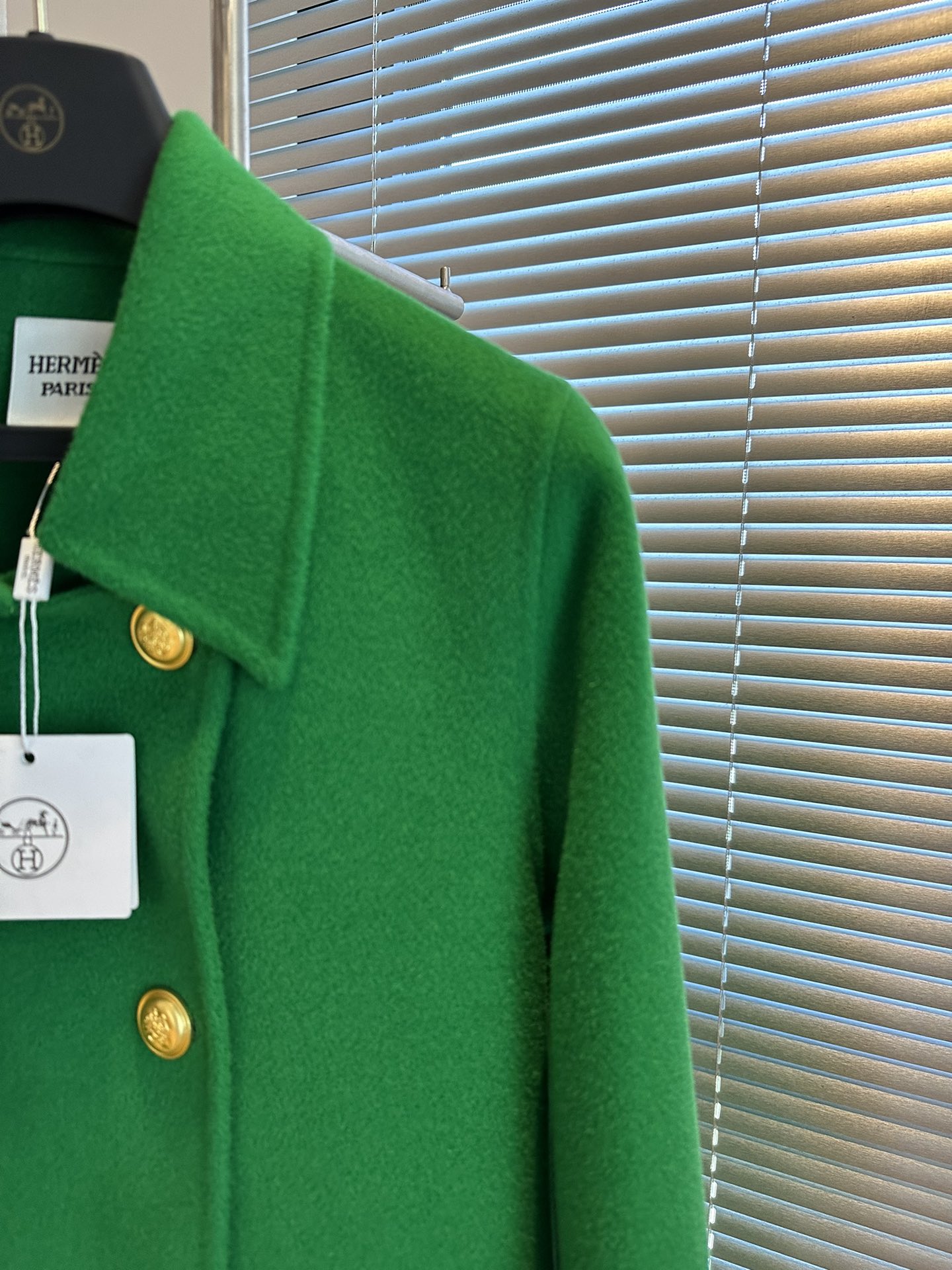 エルメス「Hermès」Retro Seris カシミアのスリムコート