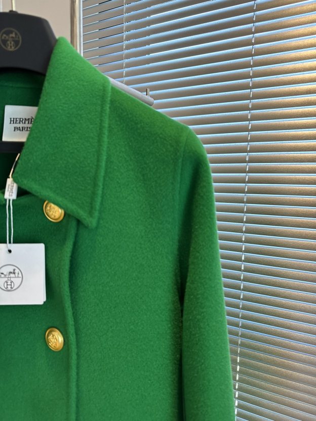 エルメス「Hermès」Retro Seris カシミアのスリムコート