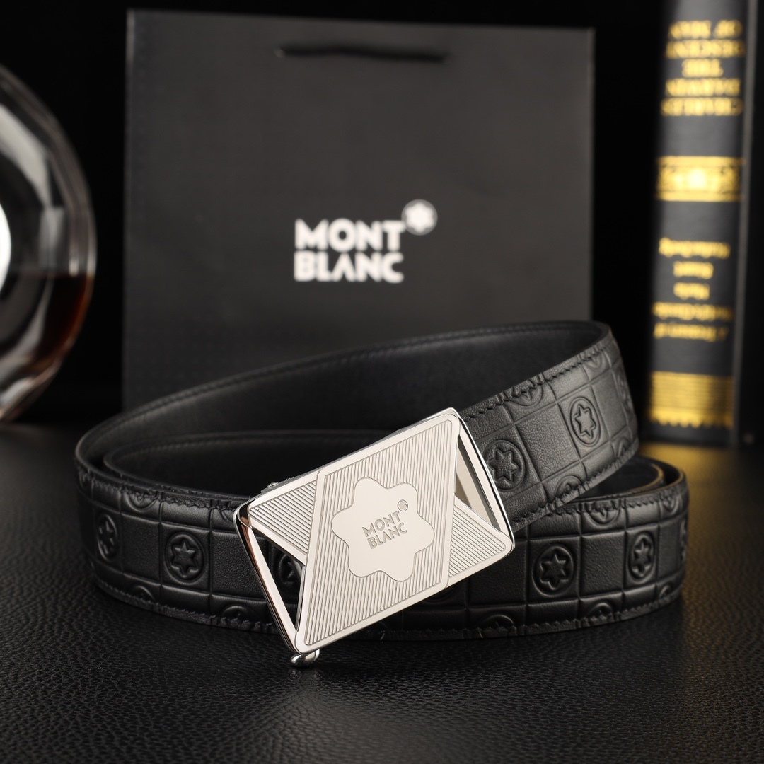【厳選在庫】Montblanc ビジネスマン正装ベルト「全長約 100cm」