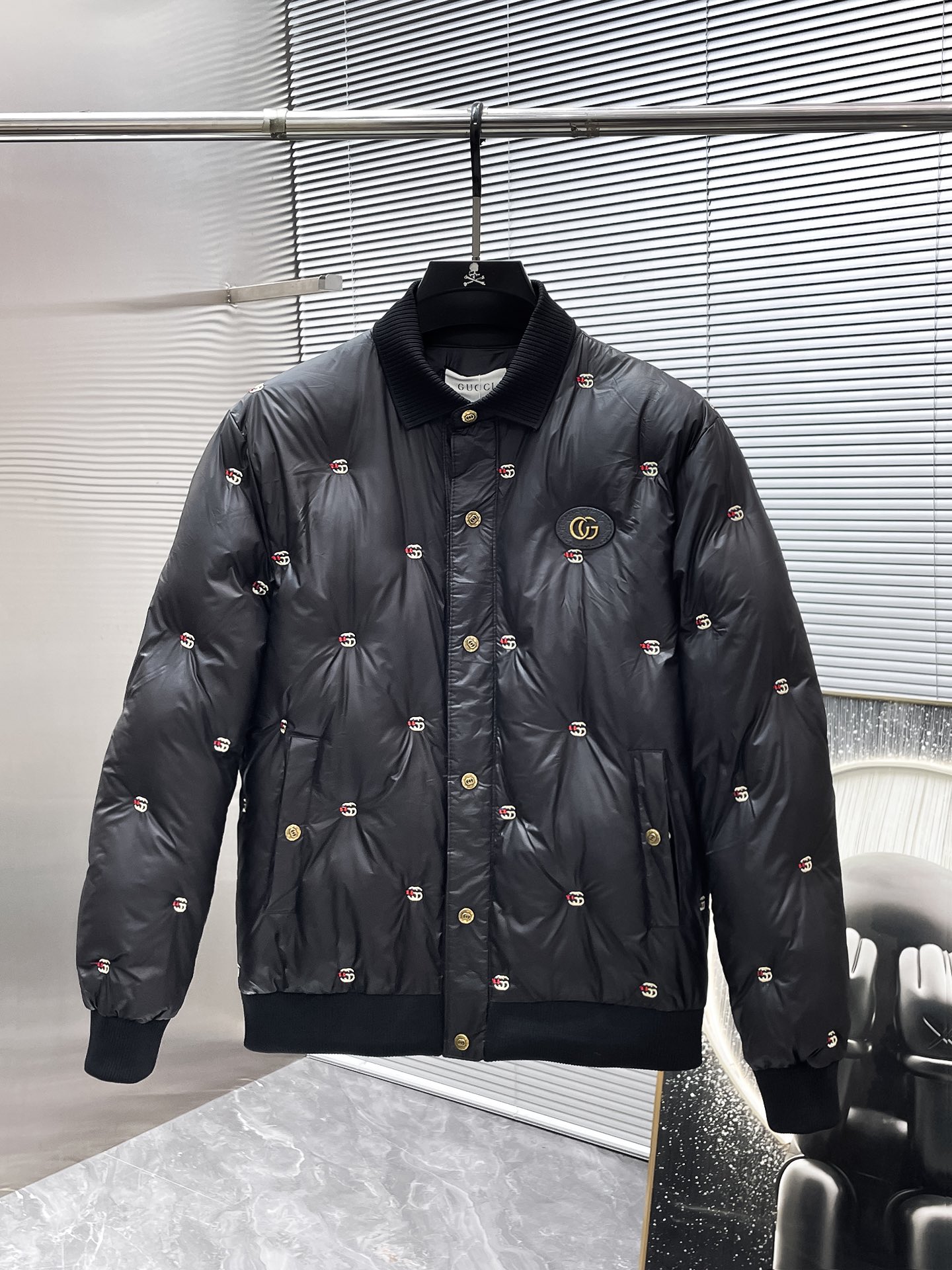 グッチ「Gucci」秋冬ラペル付きコットンジャケット