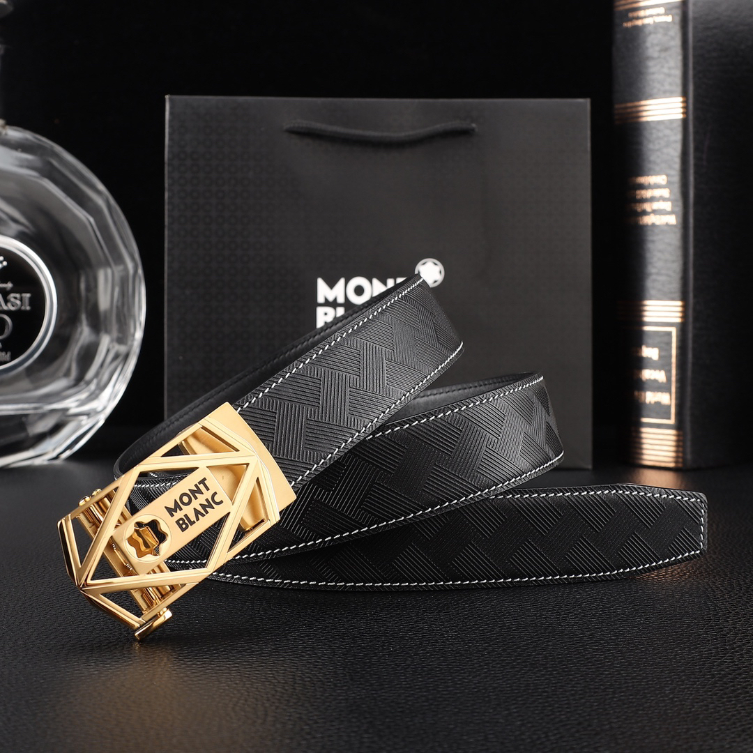 【厳選在庫】Montblanc ビジネスマン正装ベルト「全長約 100cm」