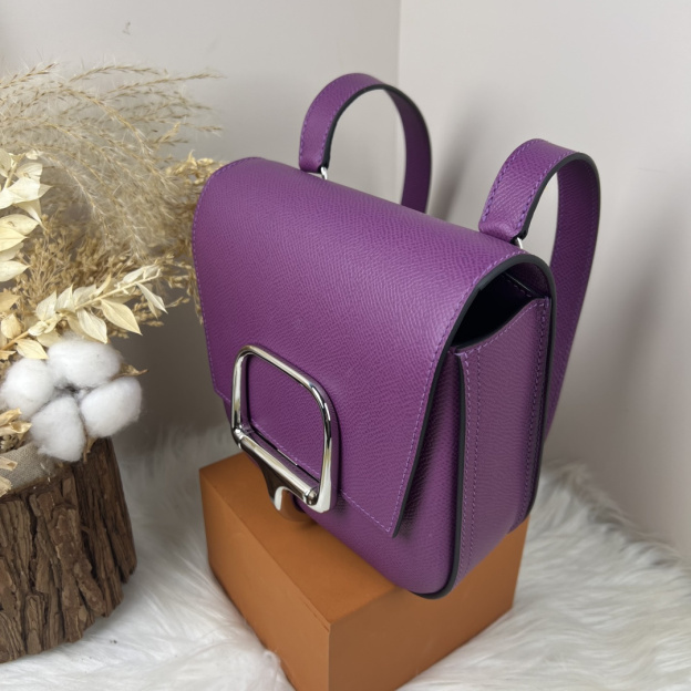 【厳選新入荷】エルメス Della Cavalleria Mini サドル金具クロスボディバッグ「乗馬モチーフ本革ショルダー」