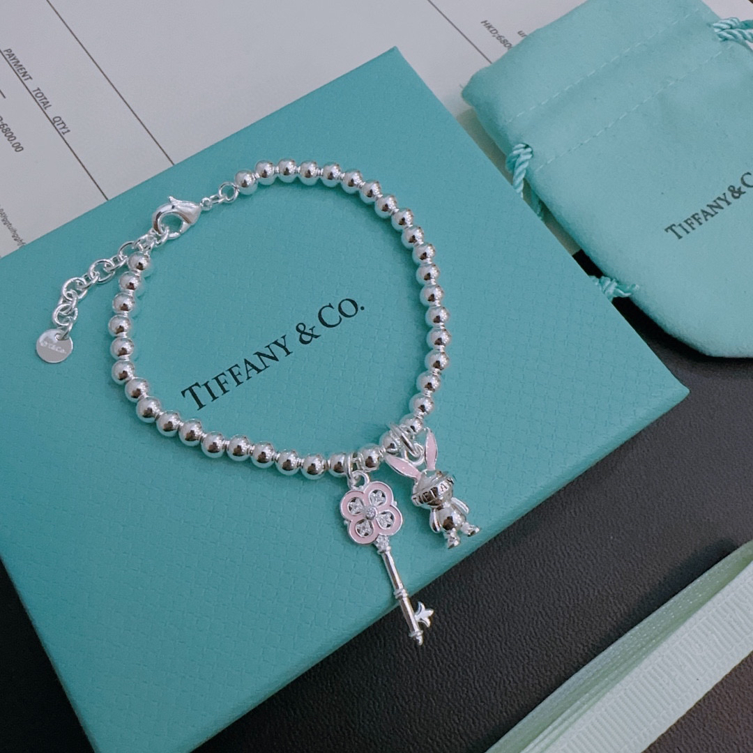 ティファニー「Tiffany & Co.」ポリッシュドシルバーリンク ブレスレット