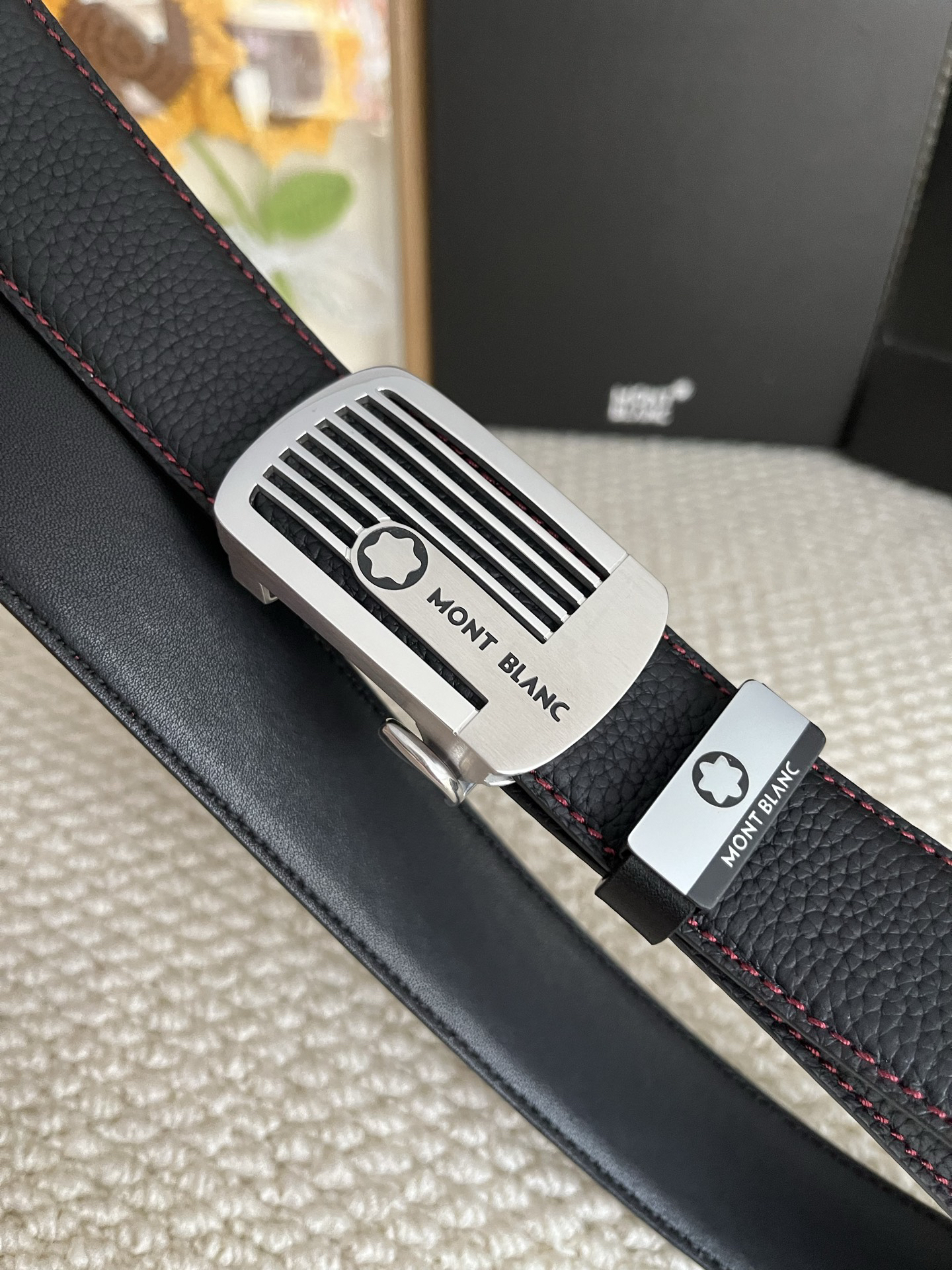 【厳選在庫】Montblanc ビジネスマン正装ベルト「全長約 100cm」