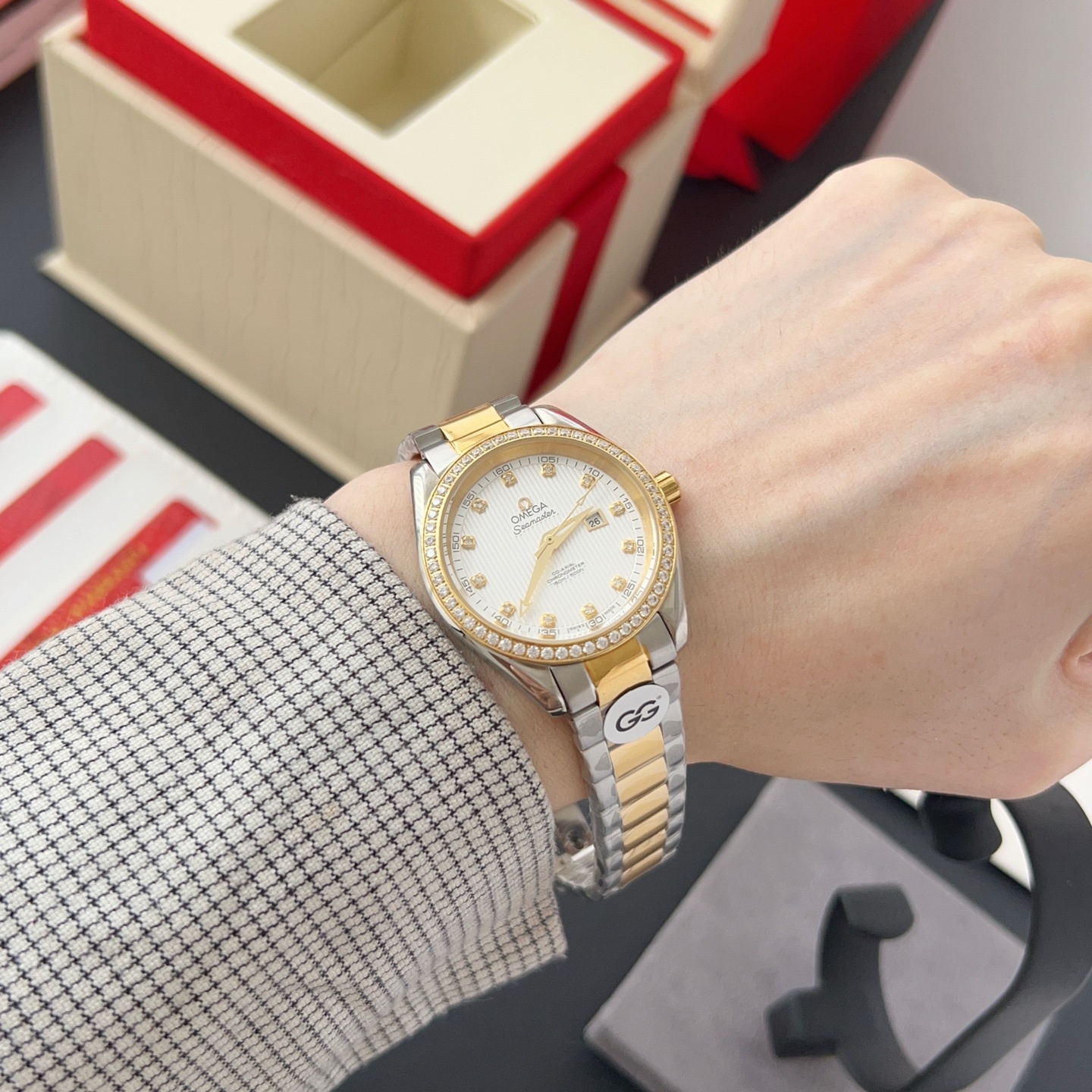 オメガ「Omega」アクアテラ 34mm マスタークロノメーター