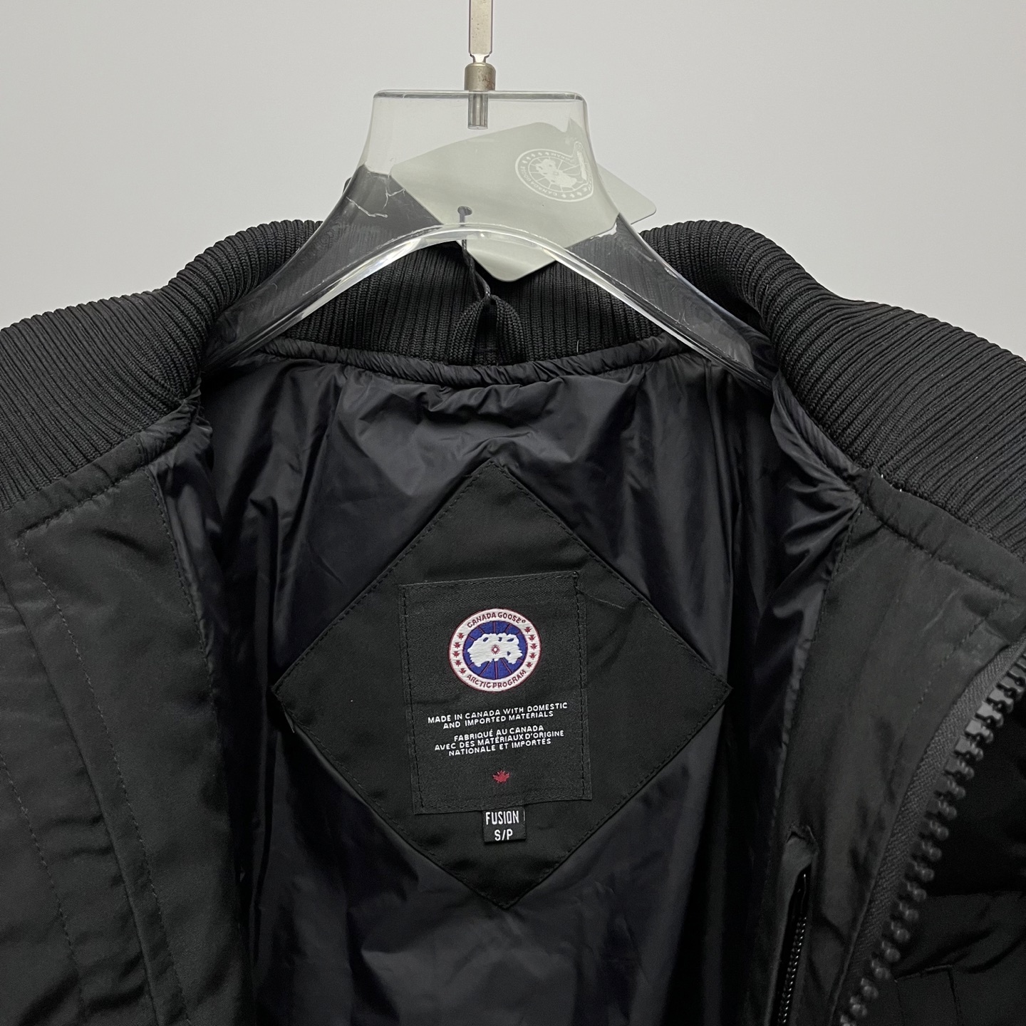 カナダグース メンズ ニットスタンドカラーダウンジャケット