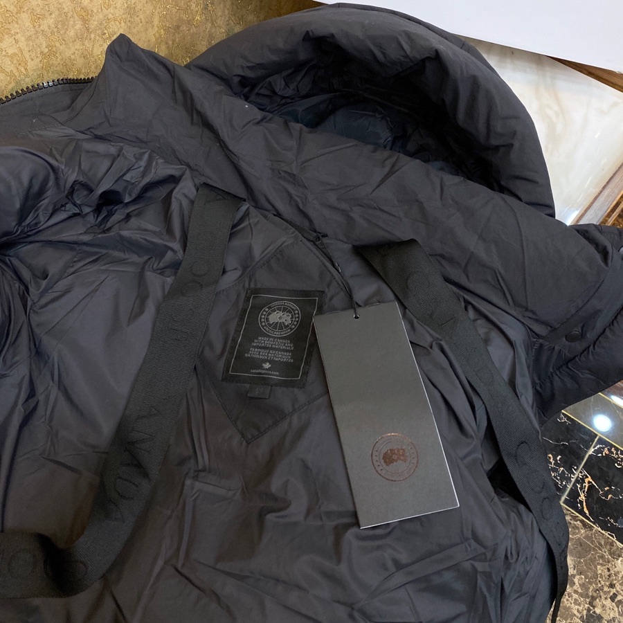 カナダグース ファッションフーディロングダウンジャケット 男女兼用