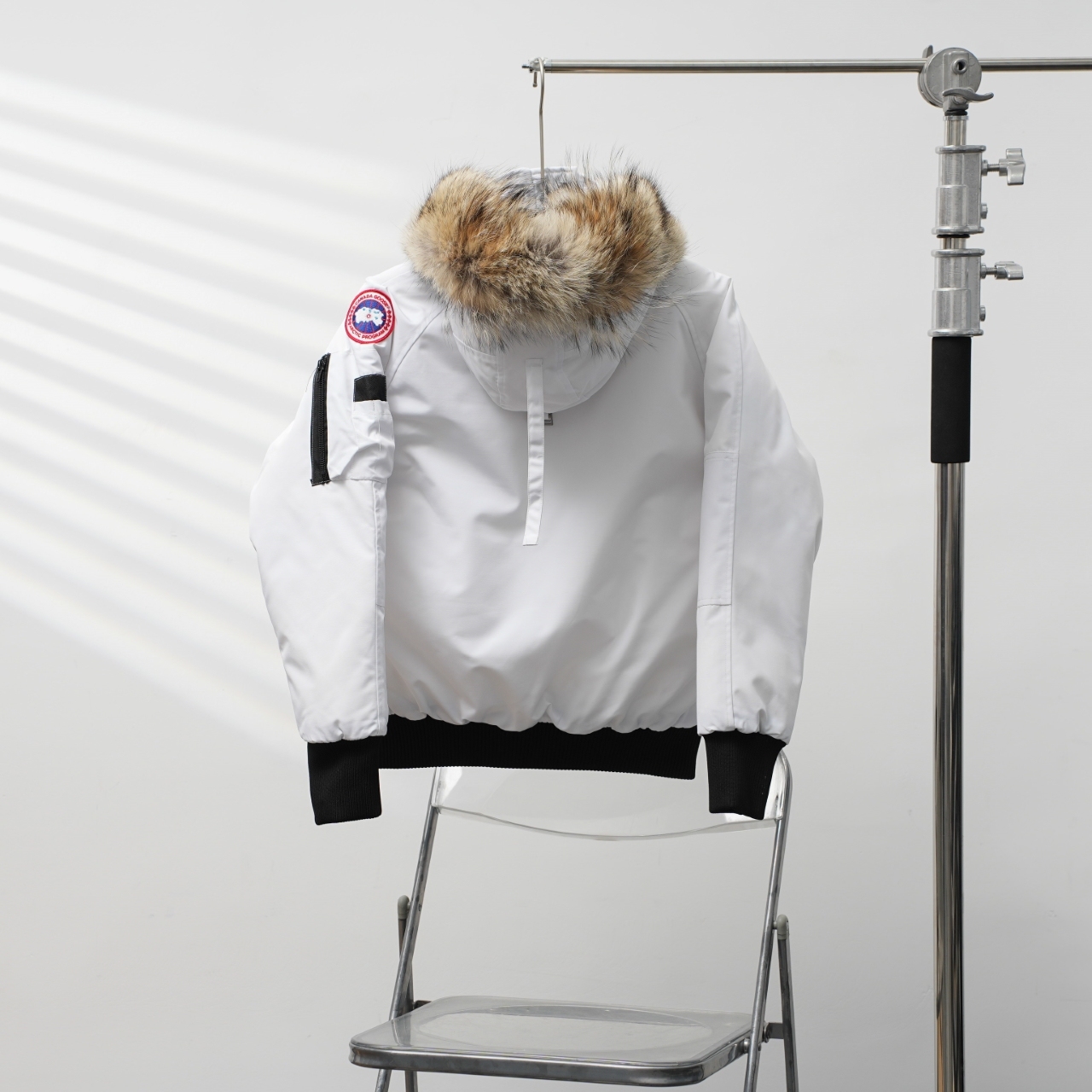 カナダグース フード付きファー付きダウンジャケット 男女兼用