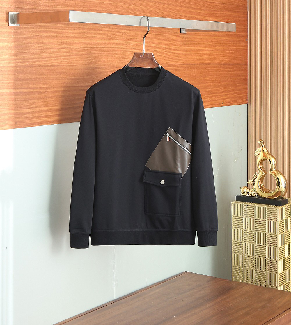 エルメス「Hermès」新作クラシックラウンドネックプルオーバーフーディ