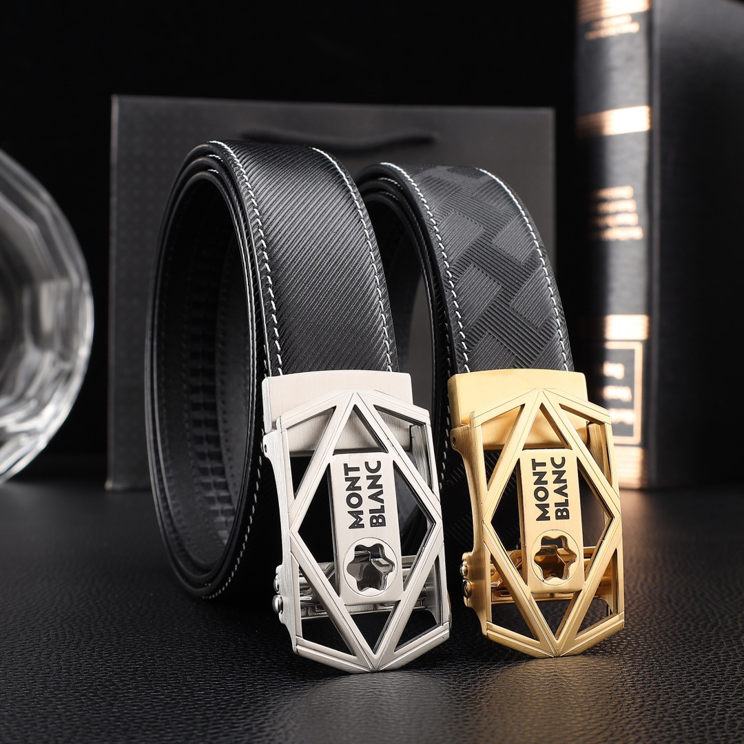 【厳選在庫】Montblanc ビジネスマン正装ベルト「全長約 100cm」
