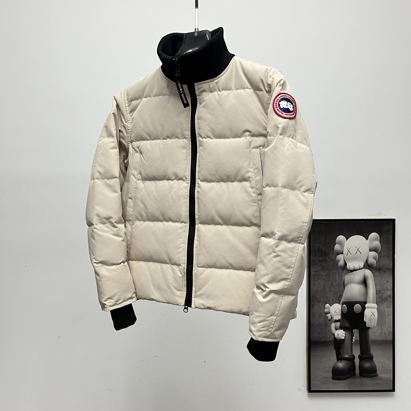 カナダグース メンズ ニットスタンドカラーダウンジャケット