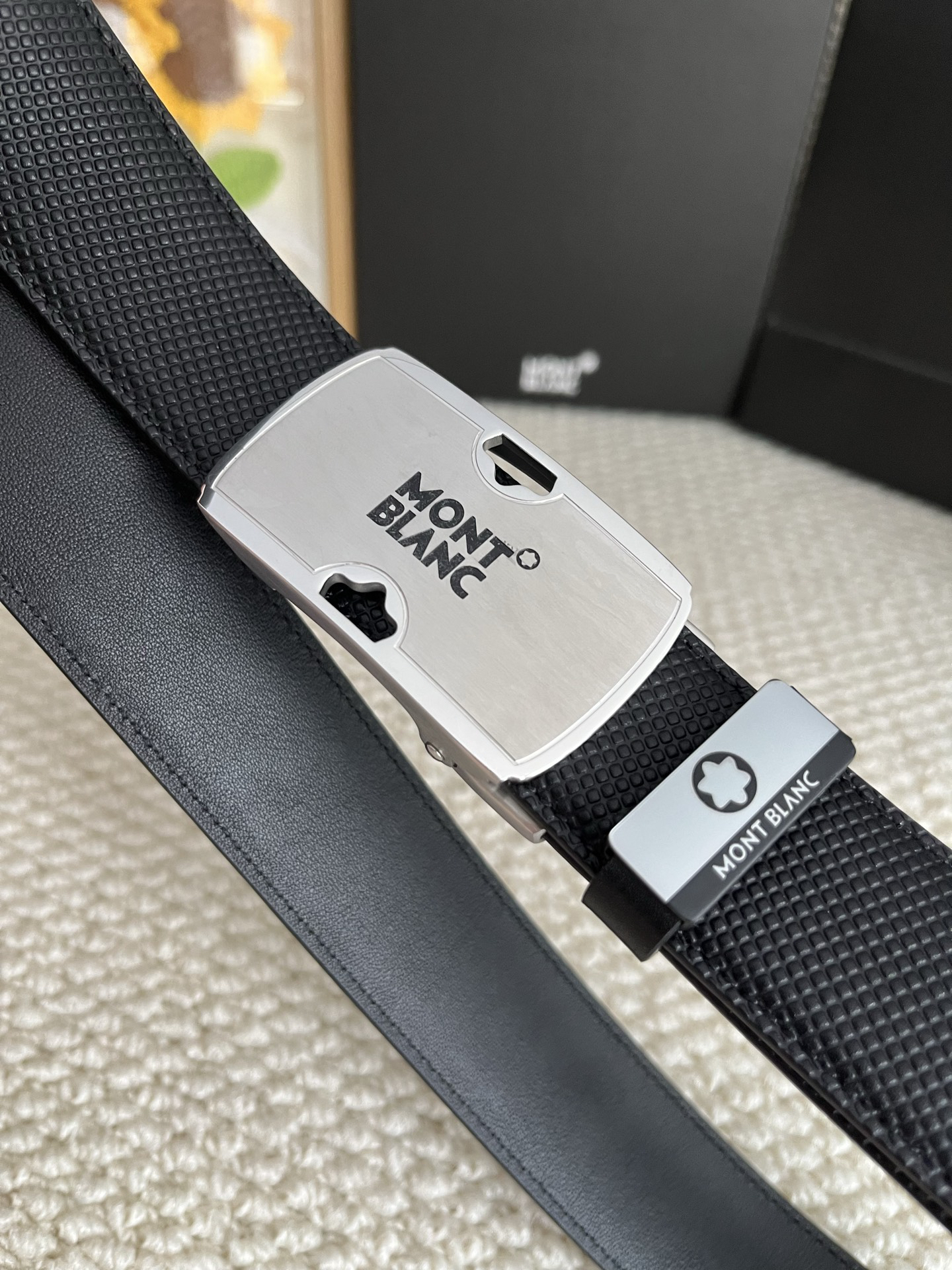 【厳選在庫】Montblanc ビジネスマン正装ベルト「全長約 100cm」