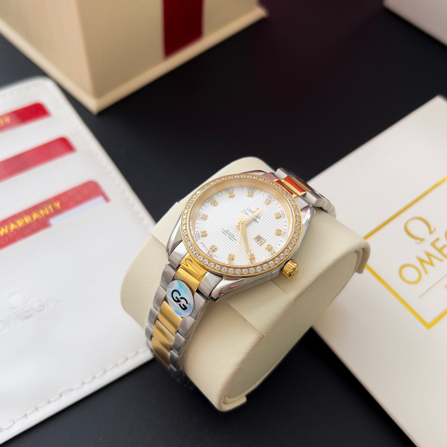 オメガ「Omega」アクアテラ 34mm マスタークロノメーター