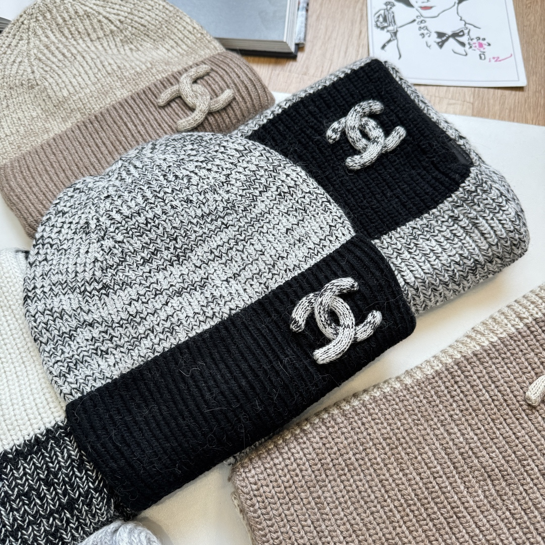 【定番人気】シャネル 秋冬 防寒アクセサリー マフラー＆ハットセット