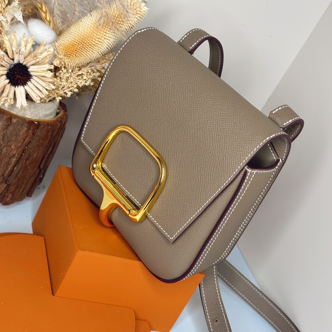 【厳選新入荷】エルメス Della Cavalleria Mini サドル金具クロスボディバッグ「乗馬モチーフ本革ショルダー」
