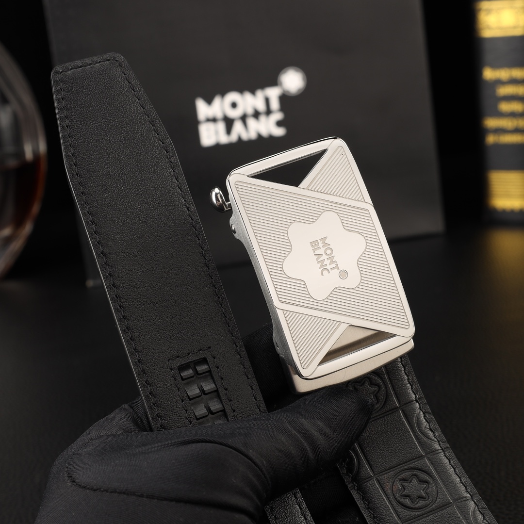 【厳選在庫】Montblanc ビジネスマン正装ベルト「全長約 100cm」