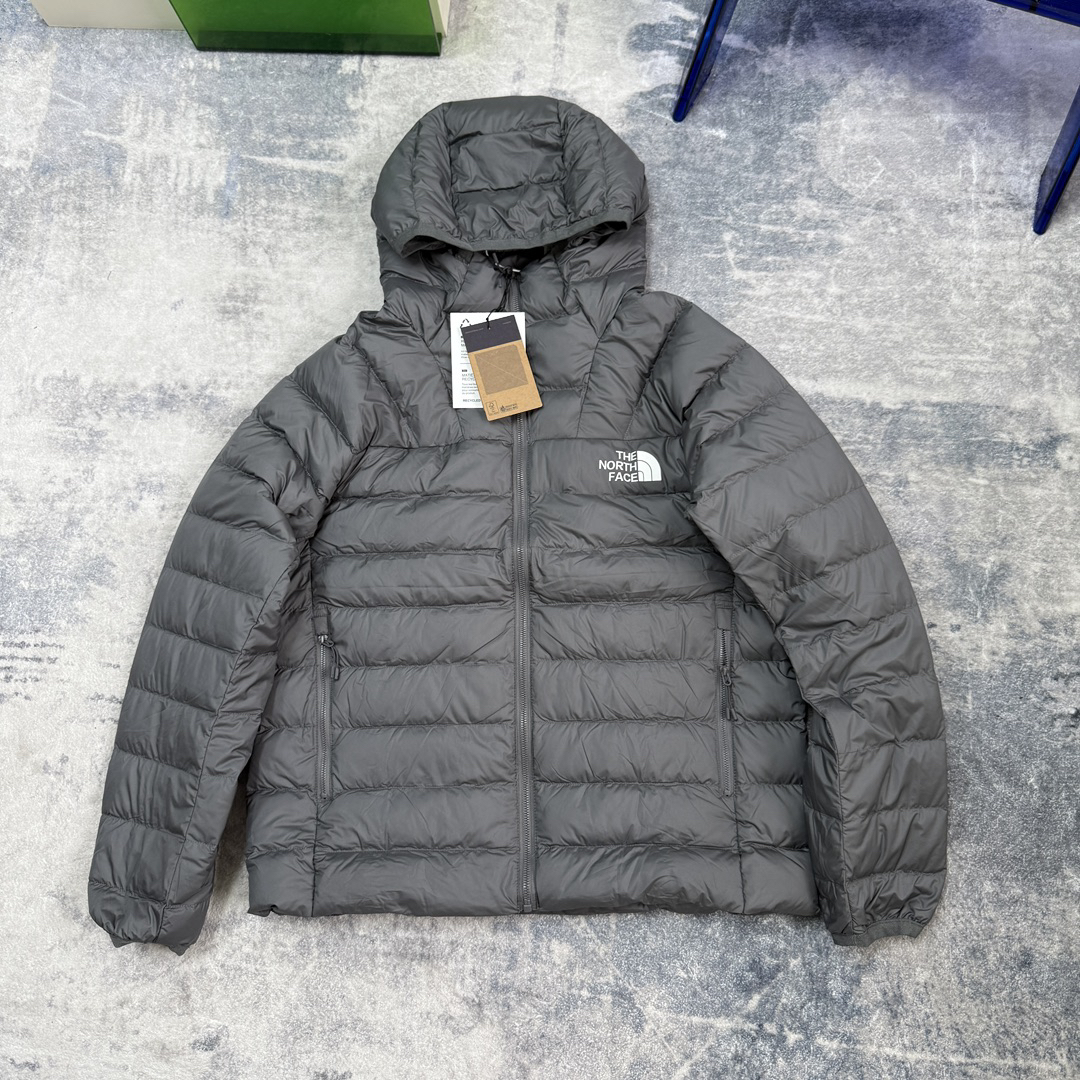ザ・ノースフェイス メンズ フード付きダウンジャケット、ふんわりアウトドア登山ハイキング通勤ウェア