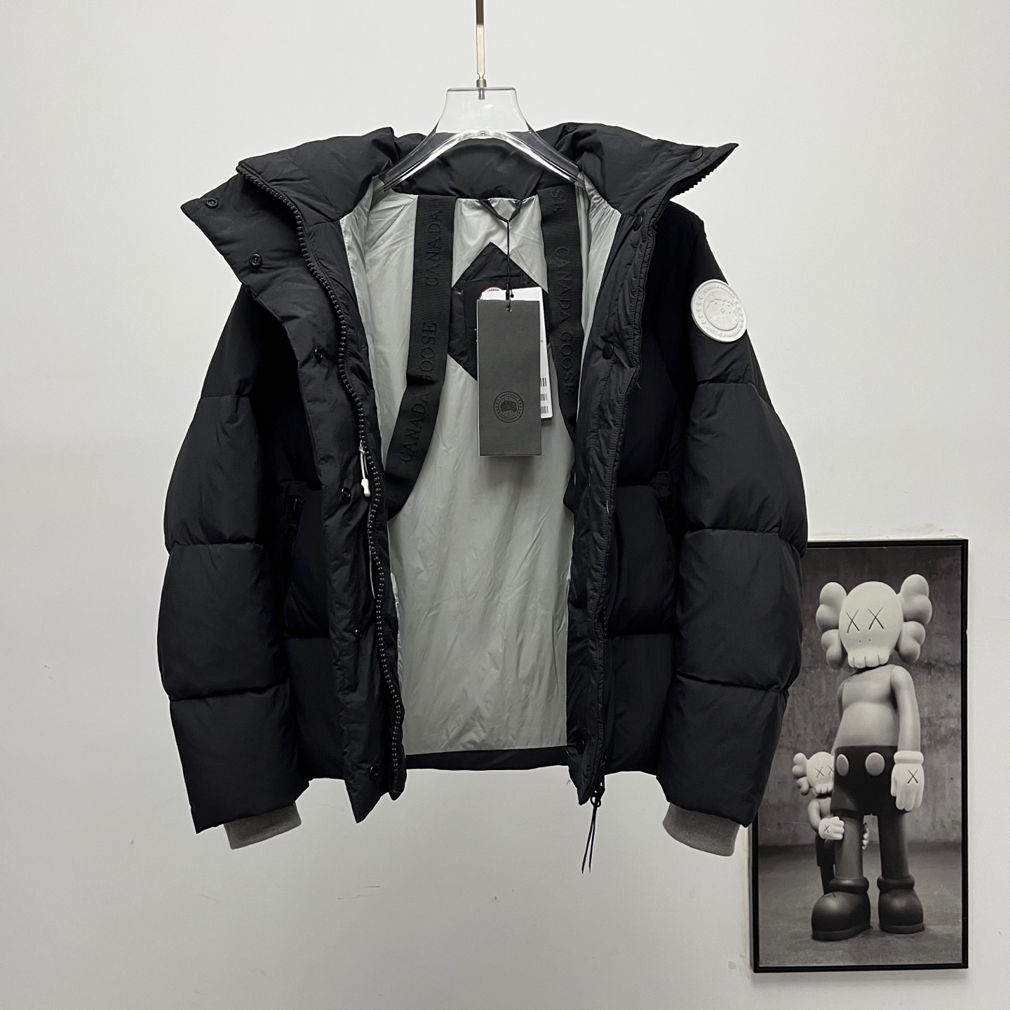 カナダグース フード付きファー付きダウンジャケット 男女兼用