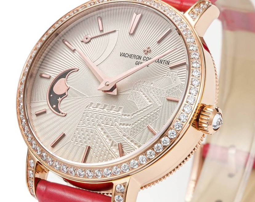 ヴァシュロン・コンスタンタン「Vacheron Constantin」トラディショネル ムーンフェーズ レディース機械式腕時計 36mm