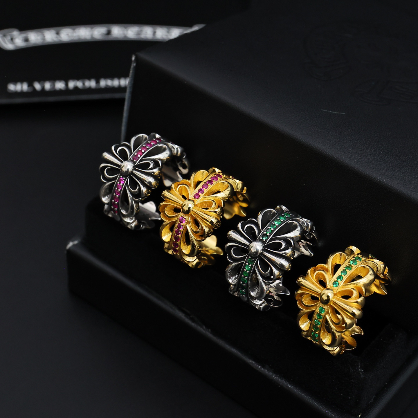 クロムハーツ「Chrome Hearts」クラシックヴィンテージ＆モダンリング - サイズ調整可能